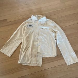 SMFK Cream Asymmetrical Jacket small